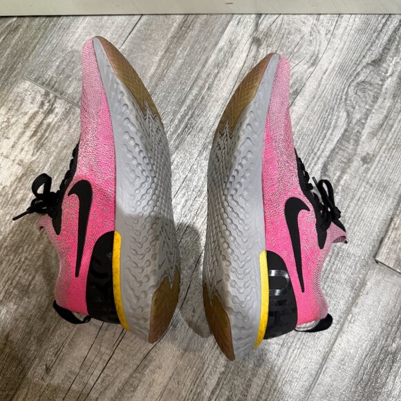 Nike Women's Epic React Flyknit Plum/Pink Running Shoes AQ0070-500 US Size 8 - Picture 3 of 9